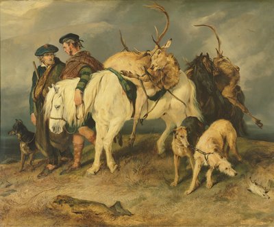 El regreso de los cazadores de ciervos, 1827 de Edwin Landseer